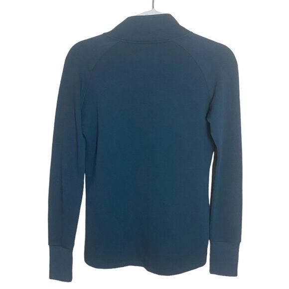Free Fly Mens XS Blue Gridback Fleece Snap Pullover Soft Lightweight Sweatshirt - Picture 2 of 4